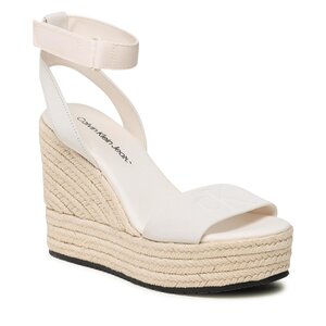 Espadrilky Calvin Klein Jeans - Wedge Sandal Su Con YW0YW01026 Ancient White YBH.