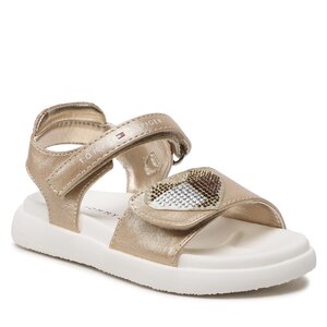 Sandále Tommy Hilfiger - Strass Heart Velcro Sandal T1A2-32752-1367 S Platinium 514.