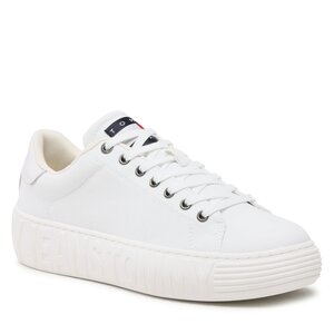 Sneakersy Tommy Jeans - Canvas Outsole EM0EM01160 White YBR.