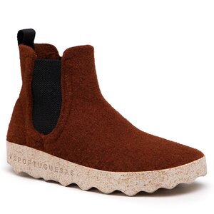 Členková obuv s elastickým prvkom Asportuguesas - Caia P018084009 Brown.