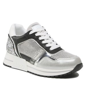 Sneakersy Liu Jo - Kiss 03 4F2775 TX069 Silver/Black S1S01.