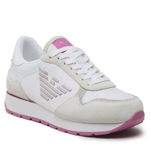 Sneakersy Emporio Armani - X3X179 XN823 S774 White/Pink/Lt.Silver.