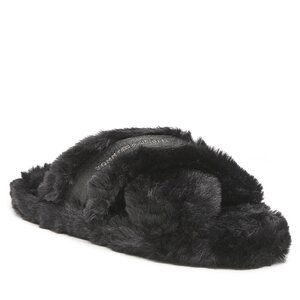 Papuče Tommy Hilfiger - Fur Home Slippers Wiht Straps FW0FW06889 Black BDS.