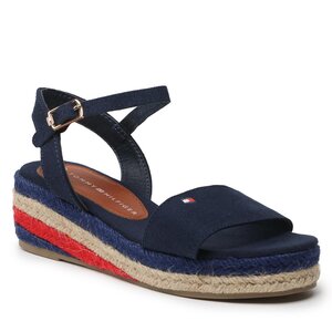 Espadrilky Tommy Hilfiger - Rope Wedge T3A7-32778-0048800 M Blue 800.