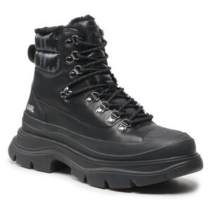 Čižmy KARL LAGERFELD - KL22955 Black Lthr/Mono.