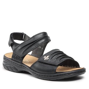 Sandále Rieker - 64560-01 Schwarz.