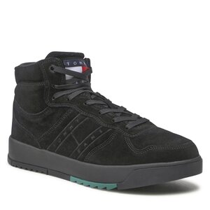 Sneakersy Tommy Jeans - Suede Basket Midcut EM0EM01072 Black BDS.