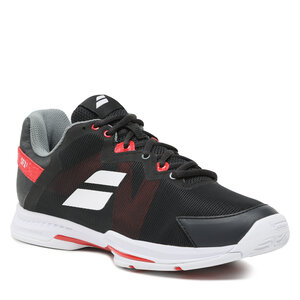 Topánky Babolat - Sfx3 All Court Men 30S23529 Black/Poppy Red.