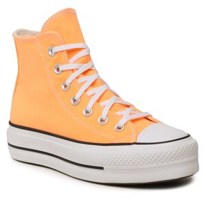 Plátenky Converse - Ctas Lift Hi A03052C Peach Beam/Black/White.