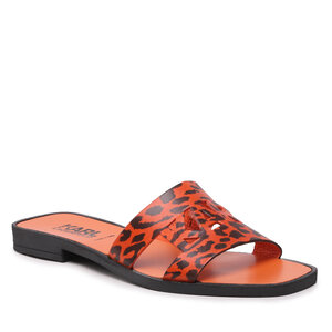 Šľapky KARL LAGERFELD - KL80404 Orange Lthr w/Black.