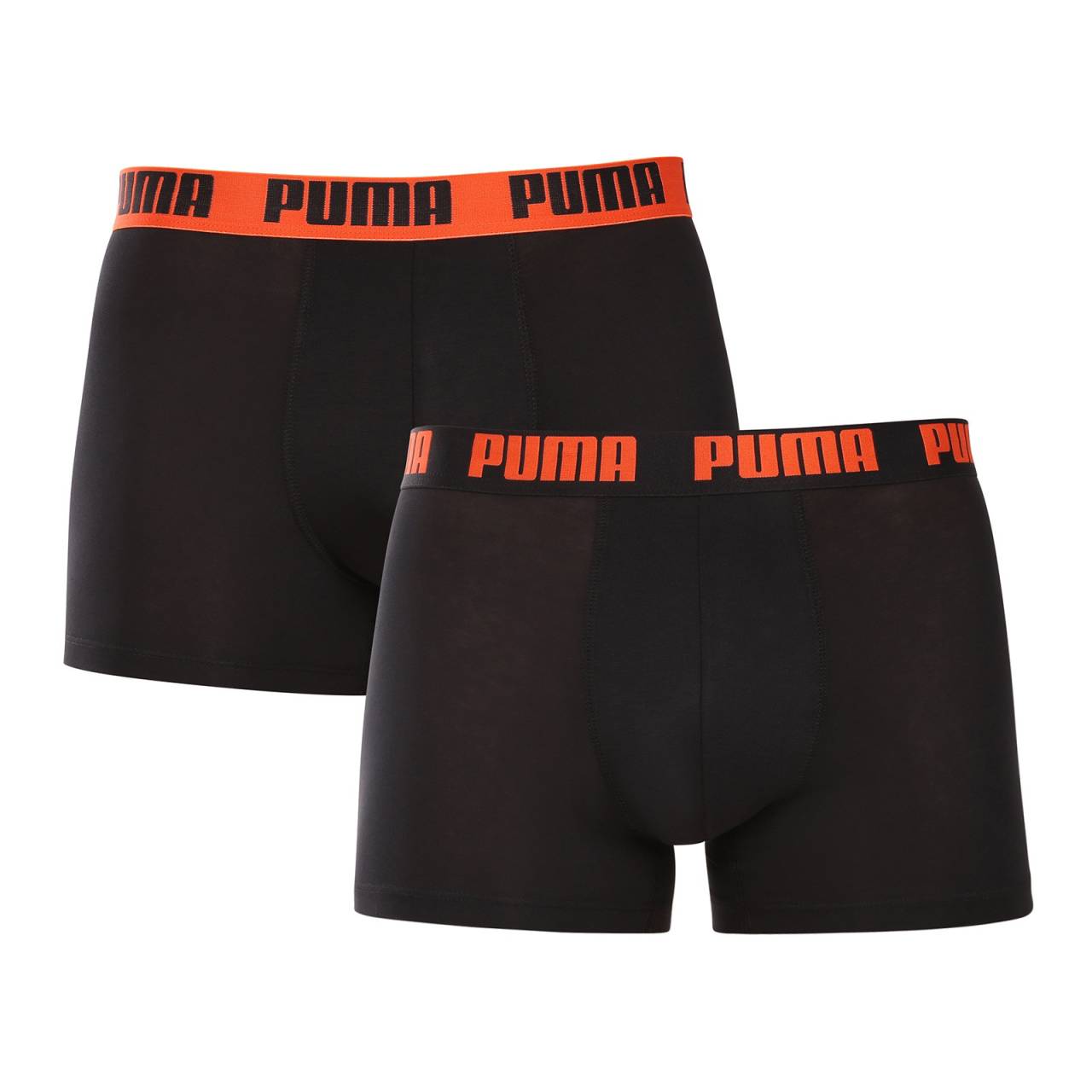 2PACK pánske boxerky Puma čierné (701226387 024) L, trenky.
Užite si dokonalú kombináciu pohodlia a moderného štýlu s pánskymi boxerkami Puma.
Kvalitný materiál, ktorý vás nesklame
Boxerky sú vyrobené z prvotriednej bavlnenej zmesi s prímesou elastanu, ktorá zaručuje ich mäkkosť, priedušnosť a pružnosť.
Moderný dizajn a presný strih na každodenné nosenie
Nadčasové farebné prevedenie si nájde miesto v šatníku každého štýlového muža.
Prečo si kúpiť boxerky Puma

Štýlový a moderný dizajn: Minimalistický vzhľad s pohodlným elastickým pásom dodáva boxerkám elegantný štýl vhodný pre každého muža.
Kvalitný materiál: Zmes bavlny a elastanu poskytuje mäkkosť, priedušnosť a odolnosť, takže boxerky sa dokonale prispôsobia vášmu telu a dlho vydržia.
Presný strih a dokonalá podpora: Dlhšie nohavice poskytujú dostatočné krytie a zabraňujú odieraniu stehien.

Spodná bielizeň Puma sa hodí nielen športovcom
Značka Puma je známa po celom svete vďaka svojmu oblečeniu a spodnej bielizni, ktorú nosia slávni športovci.
Ako sa starať o boxerky Puma
Aby vám nové boxerky dlho vydržali, odporúčame dodržiavať tieto pokyny.

Pranie: Odporúčame prať pri maximálnej teplote 40 °C, aby sa zachovala kvalita materiálu.
Žehlenie: Nežehlite, aby ste nepoškodili elastické vlákna.
Sušenie: Neodporúča sa používať sušičku, aby boxerky nestratili svoju pružnosť a tvar.

Tip: Hľadanie obľúbenej spodnej bielizne môže byť beh na dlhé trate, preto chceme, aby vám obľúbené kúsky dlho vydržali.