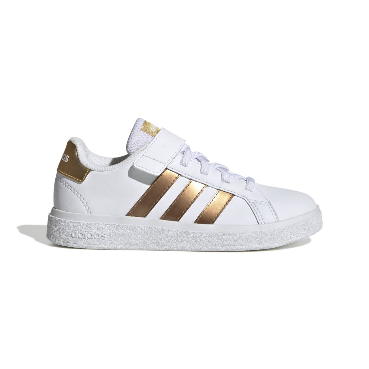 adidas Grand Court Sustainable Lifestyle Court Elastic Lace and Top Strap Shoes 32.