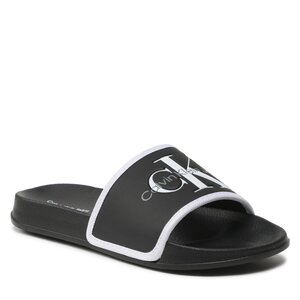 Šľapky Calvin Klein Jeans - Logo Pool Slide V3B0-80630-1172 S Black/White X001.