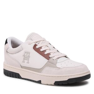 Sneakersy Tommy Hilfiger - Th Basket Street Mix FM0FM04728 Ecru YBL.