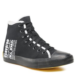 Plátenky Converse - Ctas Hi A02796C Black/White/Daydream Yellow.