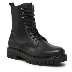Outdoorová obuv Tommy Hilfiger - Premium Casual Chunky Lth Boot FM0FM04187 Black BDS.