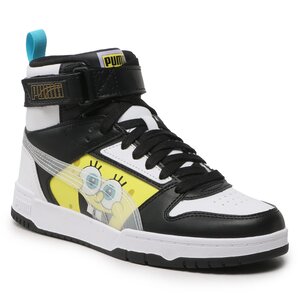 Sneakersy Puma - RBD Game Spongebob Jr 390864 01 Puma White/Black/Yellow/Blue.