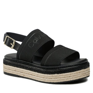 Espadrilky Calvin Klein - Flatform Wedge HW0HW01497 Ck Black BEH.