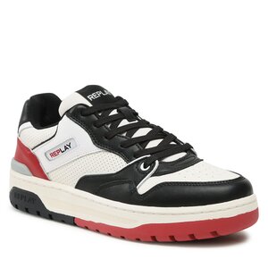 Sneakersy Replay - Gemini Perforated GMZ4S.000.C0002L Black/Off Wht/Red 3182.