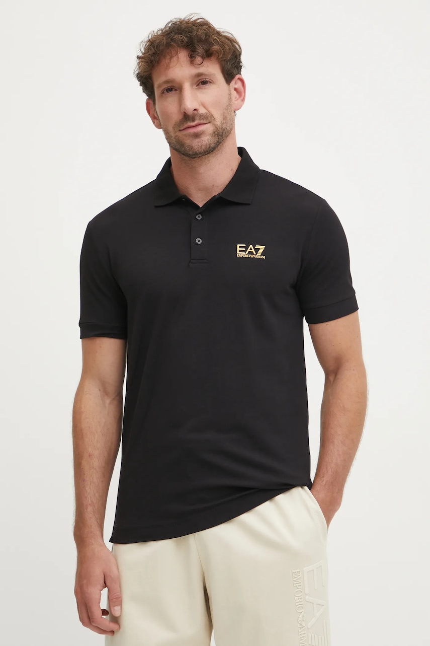 EA7 Emporio Armani polo tričko pánske bavlnené s elastanom.