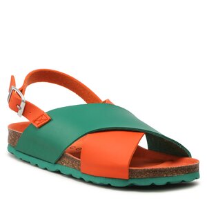 Šľapky Surface Project - Cross Orange/Green.