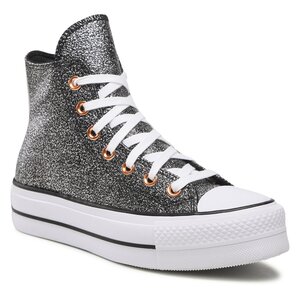Plátenky Converse - Ctas Lift Hi A01301C Black/Copper/White.