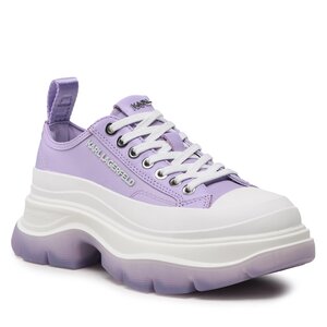 Sneakersy KARL LAGERFELD - KL42921N Lilac Nylon Textile.