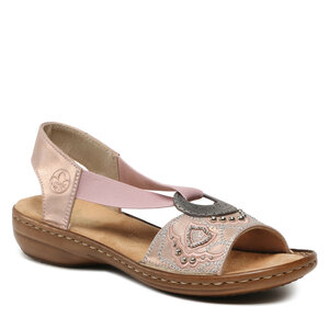 Sandále Rieker - 608B9-90 Gold.