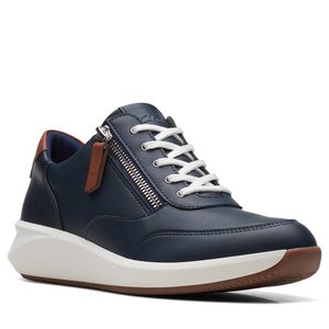Poltopánky Clarks - Un Rio Zip 26170213 Navy Combi.