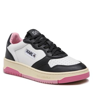 Sneakersy KARL LAGERFELD - KL63020 Black & White Lthr.