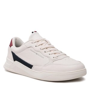 Sneakersy Tommy Hilfiger - Elevated Cupsole Leather FM0FM04490 Weathered White AC0.