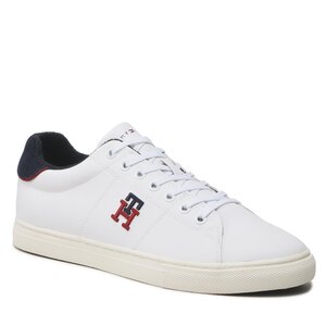 Sneakersy Tommy Hilfiger - Core Vulc Varsity Monogram FM0FM04350  White YBR.
