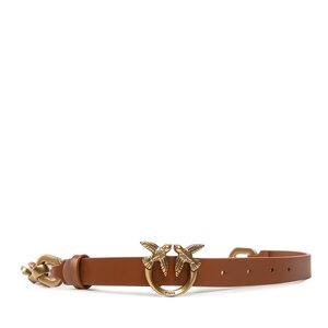 Dámsky opasok Pinko - Love Day Macro Chain H2 Belt AI 22-23 PLT01 1H212X Y5H7 Cuoio L58Q.