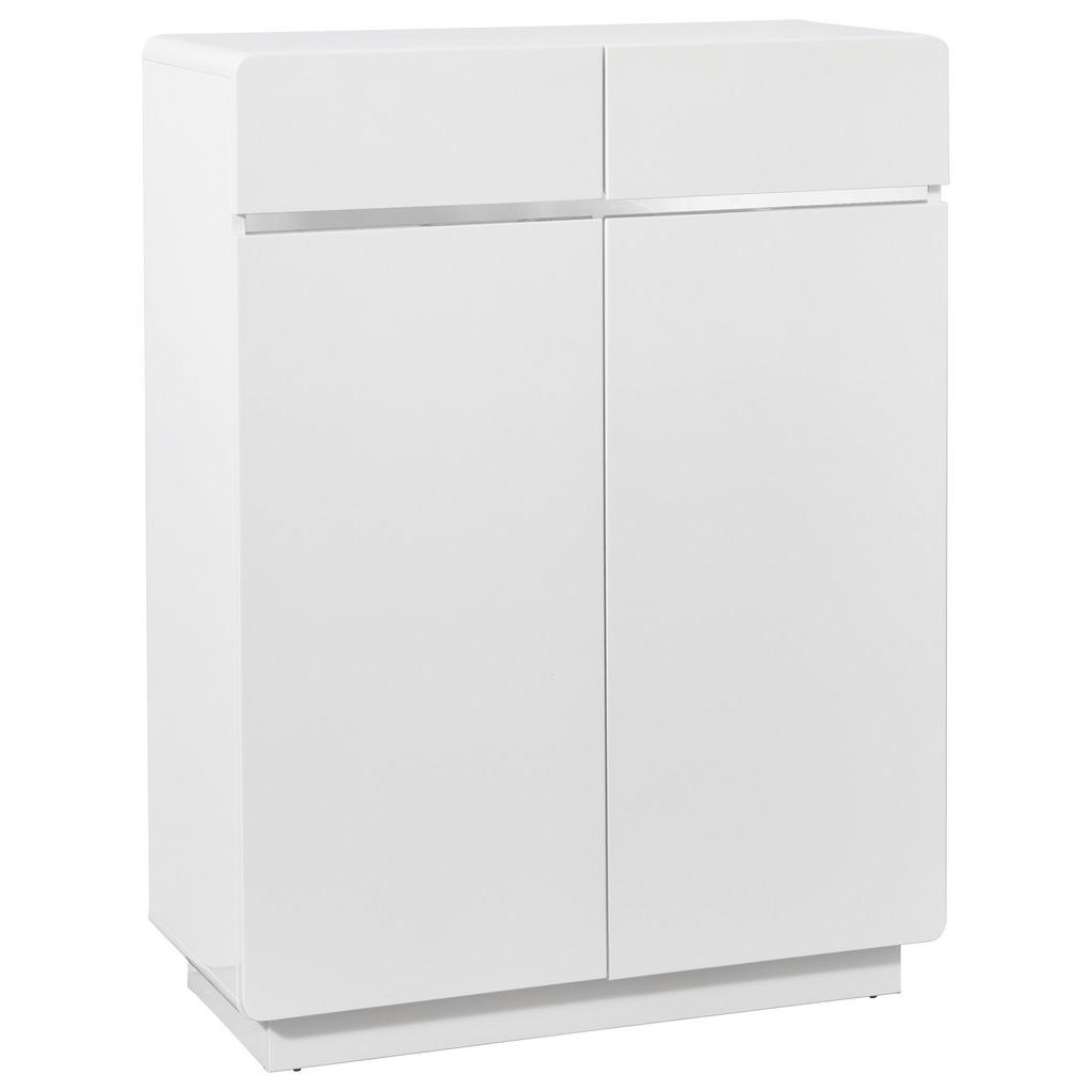 Xora SKRINKA NA TOPÁNKY, biela, farba ušľachtilej ocele, 80/104,5/34,5 cm.