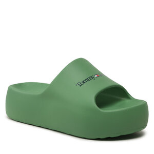Šľapky Tommy Jeans - Chunky Flatform Pool EN0EN02134 Coastal Gree LY3.