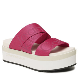 Šľapky Calvin Klein Jeans - Flatform Sandal Webbing YW0YW00966 Raspberry Sorbet 0J0.