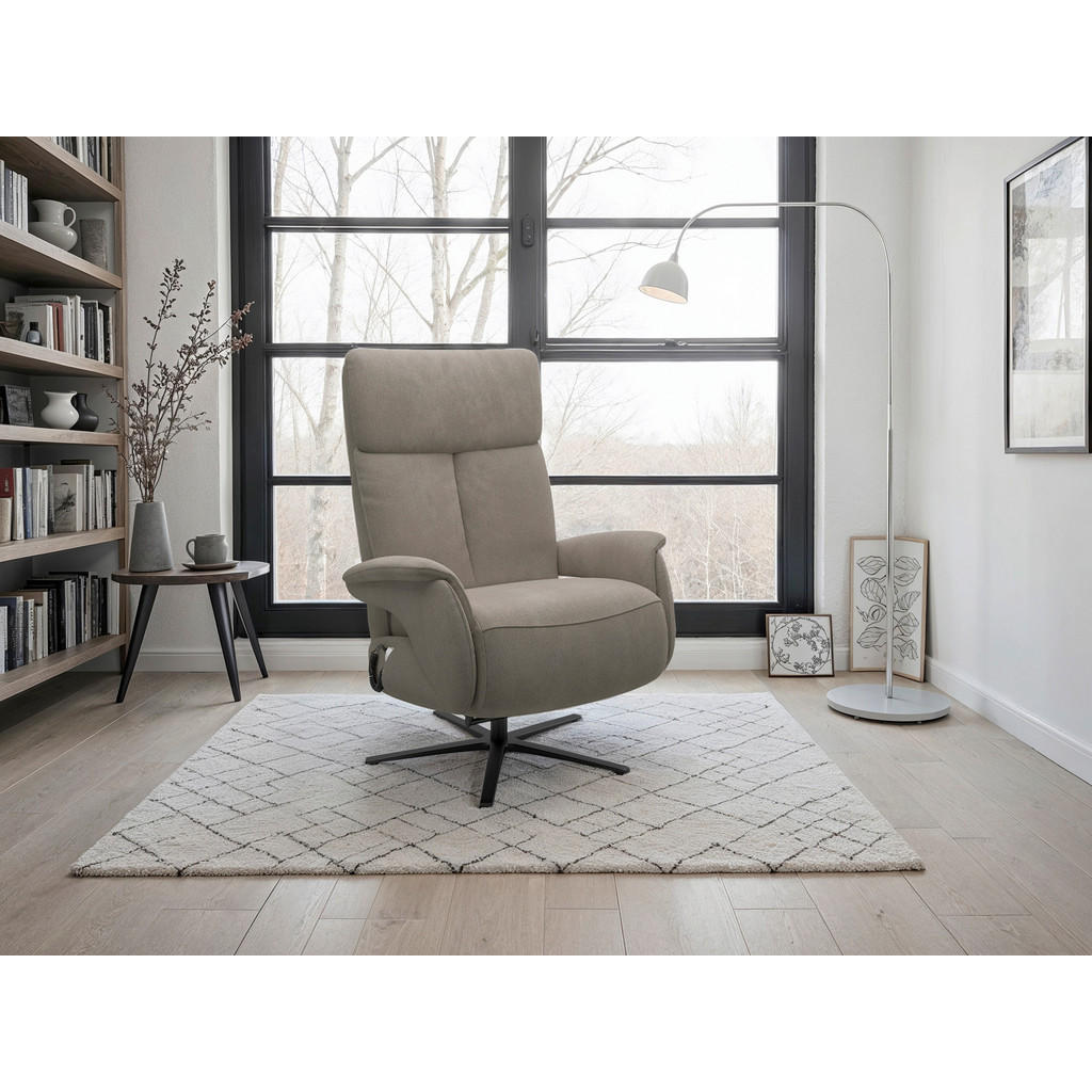 Sit & More RELAXAČNÉ KRESLO, textil, bahenná hnedá.