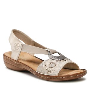 Sandále Rieker - 608B9-60 Beige.