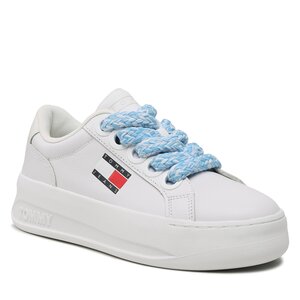 Sneakersy Tommy Jeans - City Flatform EN0EN02117 White 0K4.