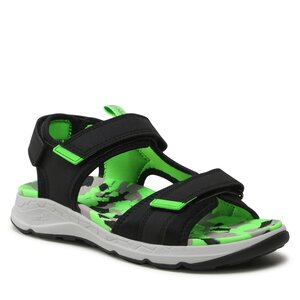 Sandále Superfit - 1-000584-0000 D Black/Lightgreen.