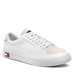 Sneakersy Tommy Jeans - Vulcanized Ess EM0EM01106 White YBR.