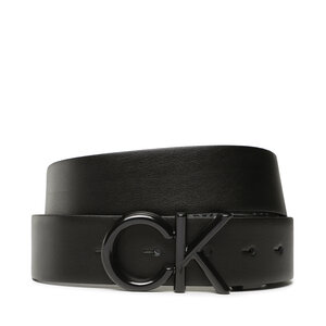 Pánsky opasok Calvin Klein - Adjrev Ck Metal Bombe Mono 35Mm K50K509964 Black/Classic Black.