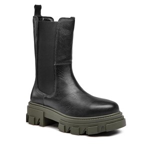 Členková obuv s elastickým prvkom s.Oliver - 5-25425-29 Black/Khaki 071.
