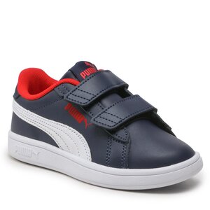 Sneakersy Puma - Smash 3.0 L V Ps 392033 04 Puma Navy/Puma White/Red.