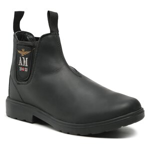 Členková obuv s elastickým prvkom Aeronautica Militare - 222SC232PL180 Nero 00001.