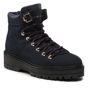Outdoorová obuv Tommy Hilfiger - Nubuck Outdoor Flat Boot FW0FW06724 Desert Sky DW5.