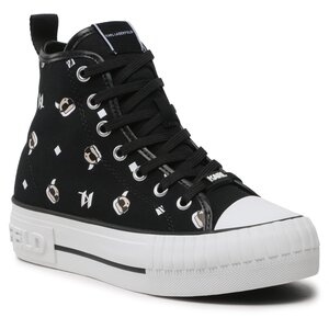 Plátenky KARL LAGERFELD - KL60445 Black Canvas.