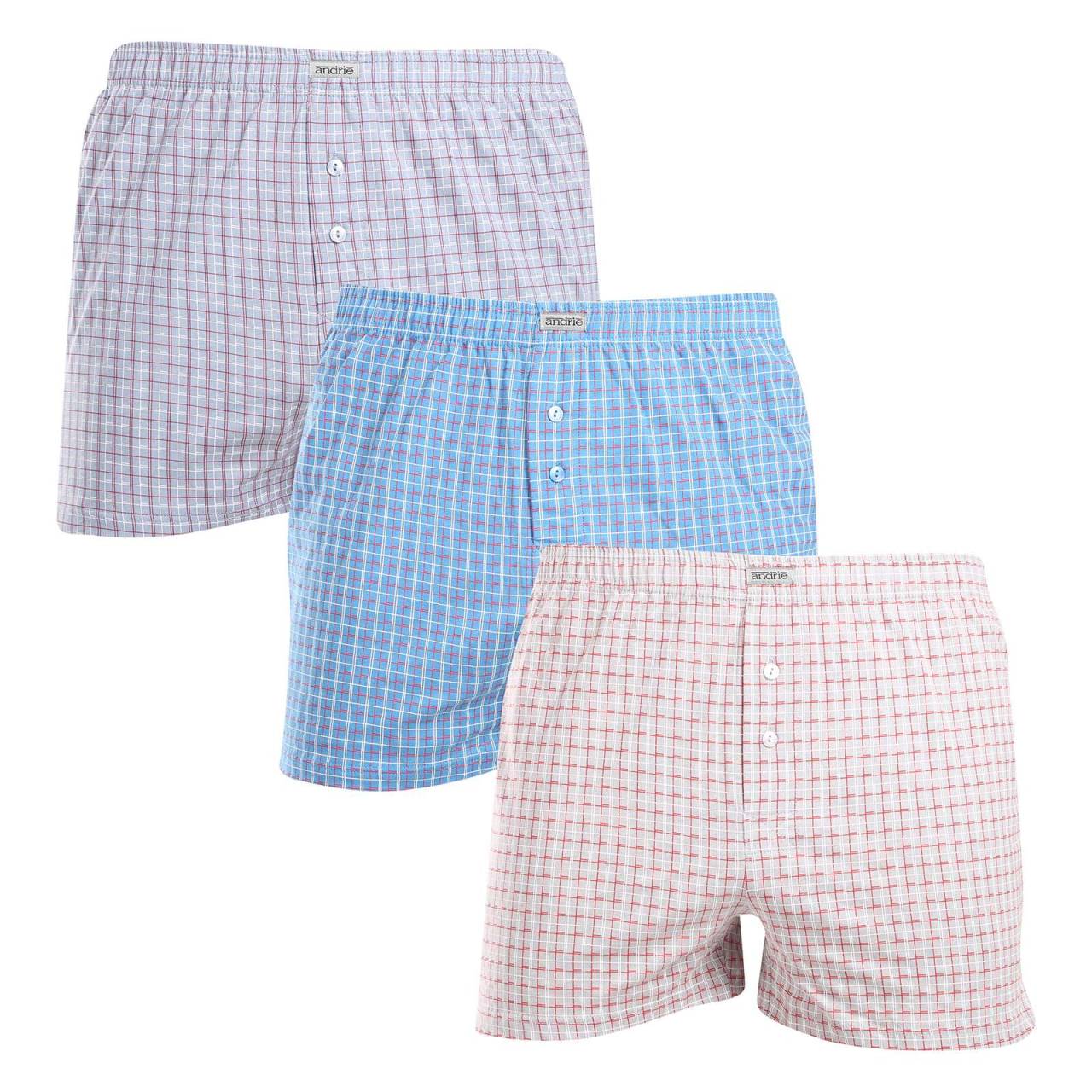 3PACK pánske trenky Andrie viacfarebné (PS 5819) L, trenírky.
Doplnite svoj šatník o pohodlný a štýlový kúsok.
Prémiový materiál pre celodenné pohodlie
Boxerky Andrie sú vyrobené zo 100 % bavlny, ktorá ponúka jemnosť a priedušnosť.
Elegantný dizajn a pohodlný strih
Boxerky majú diskrétne vzory v rôznych farbách, ktoré dodávajú šatníku moderný vzhľad a originalitu.
Prečo si kúpiť boxerky Andrie?

100% bavlna pre jemnosť a pohodlie.


Klasický voľný strih pre maximálny komfort.


Diskrétny dizajn, ktorý sa hodí na každú príležitosť.

Andrie ponúka české spodné prádlo pre mužov, ktorí vedia, čo chcú
Pánske boxerky Andrie vynikajú príjemnými materiálmi a kvalitným spracovaním.
Ako sa starať o boxerky Andrie
Aby si zachovali kvalitu a pohodlie, postupuj podľa týchto jednoduchých krokov:

Pranie: Per na maximálnej teplote 40 °C s jemnými pracími prostriedkami, aby materiál zostal mäkký a vzory intenzívne.


Sušenie: Boxerky nesušte v sušičke, odporúčame ich nechať voľne uschnúť.


Žehlenie: Pre hladký vzhľad môžete boxerky žehliť na nízkej teplote.

Tip: Staňte sa odborníkom na údržbu spodnej bielizne vďaka tipom v našom článku a doprajte svojim obľúbeným kúskom starostlivosť, ktorú si zaslúžia.