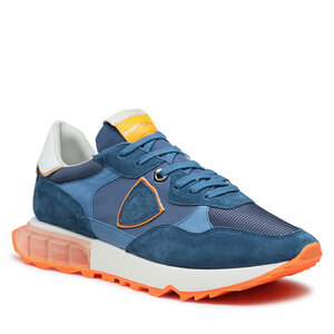 Sneakersy Philippe Model - La Rue Low LRLU WN21 Mondial Neon/Bluette Orange.