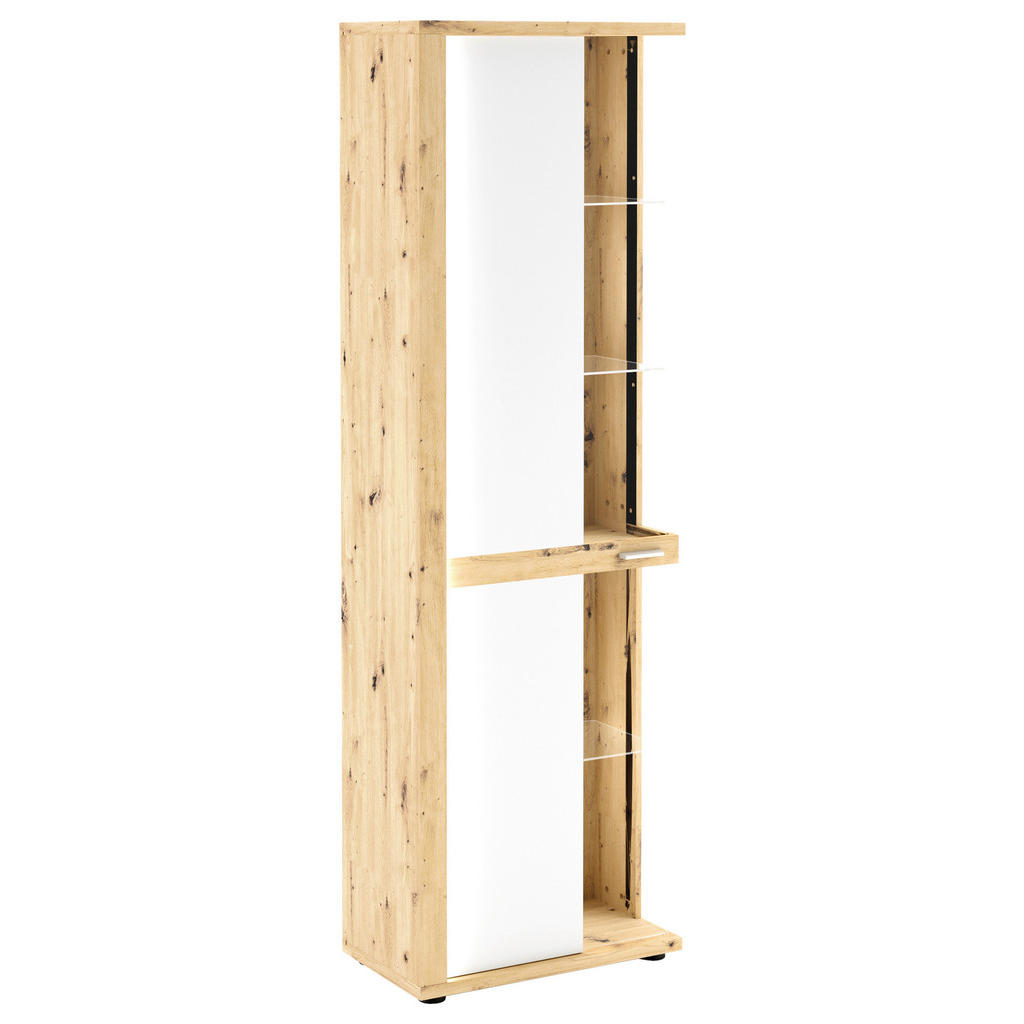 Livetastic VITRÍNA, biela, 66/209/37 cm.